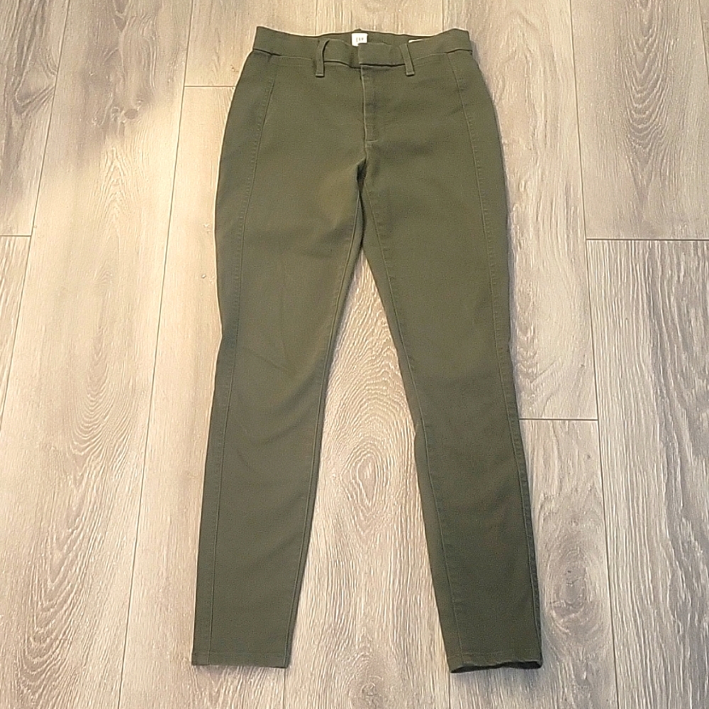 GAP OLIVE GREEN JEGGINGS SIZE 2